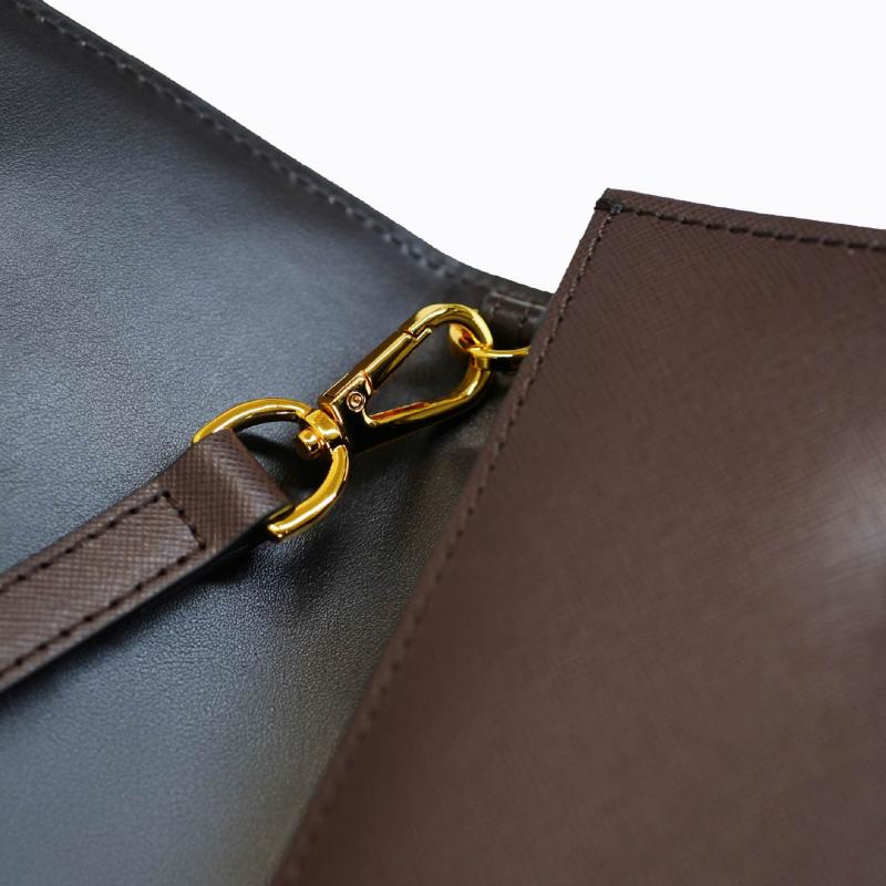 Cleo Slim Handbag - Espresso Saffiano thumbnail 6