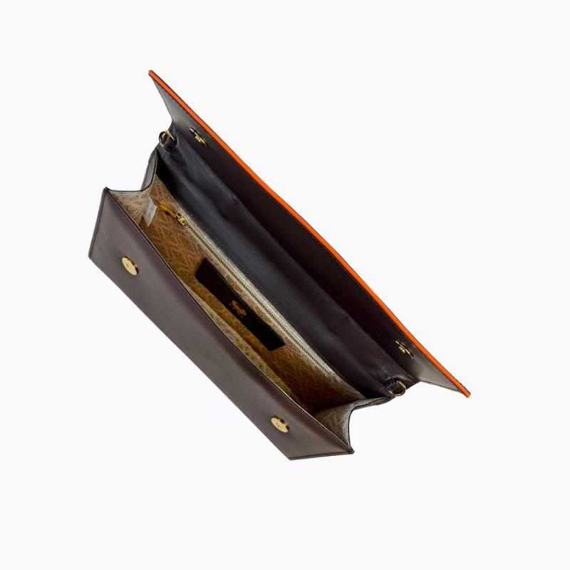 Cleo Slim Handbag - Espresso Saffiano thumbnail 9