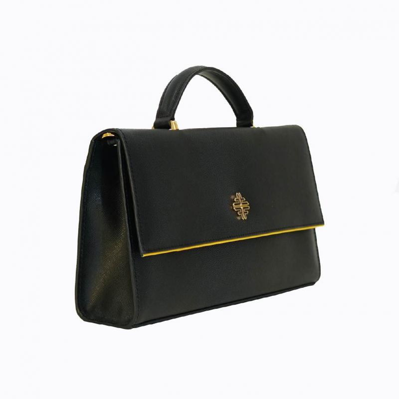 Cleo Slim Handbag - Black Saffiano thumbnail 5