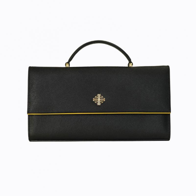 Cleo Slim Handbag - Black Saffiano thumbnail 7