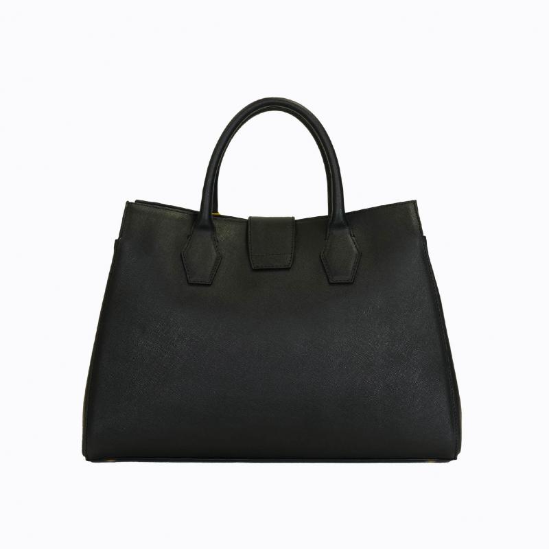 Cleo Cabas Handbag - Black Saffiano thumbnail 7