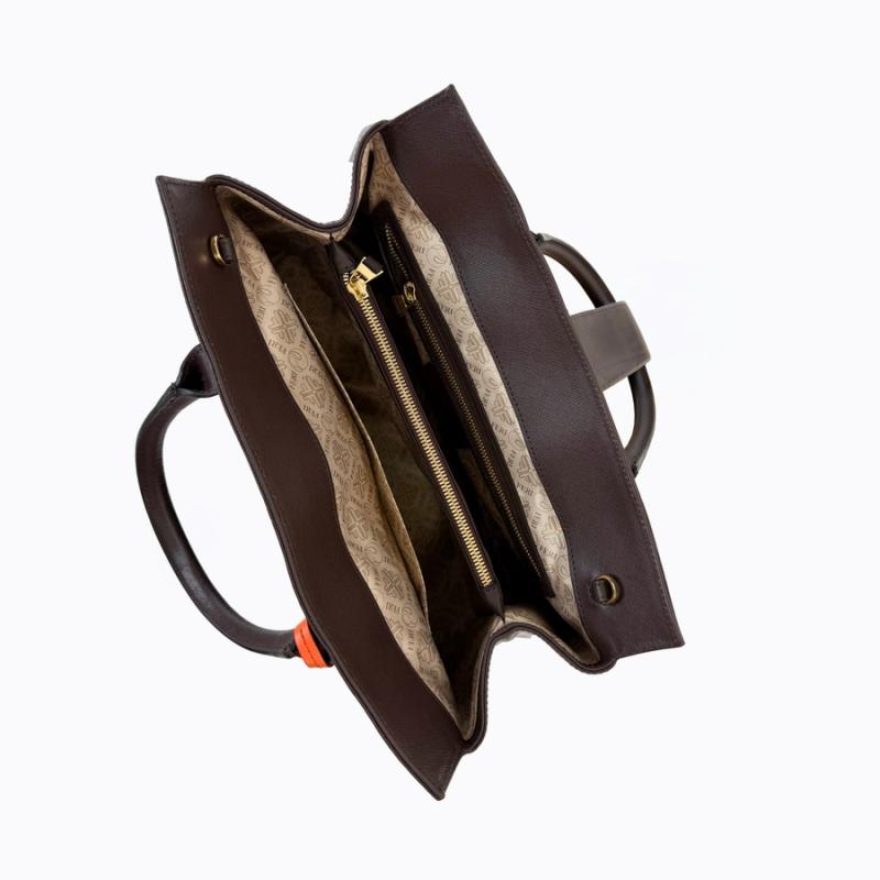 Cleo Cabas Handbag - Espresso Saffiano thumbnail 6