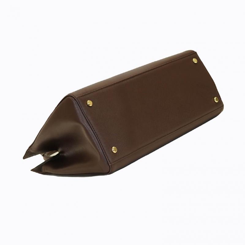 Cleo Cabas Handbag - Espresso Saffiano thumbnail 8