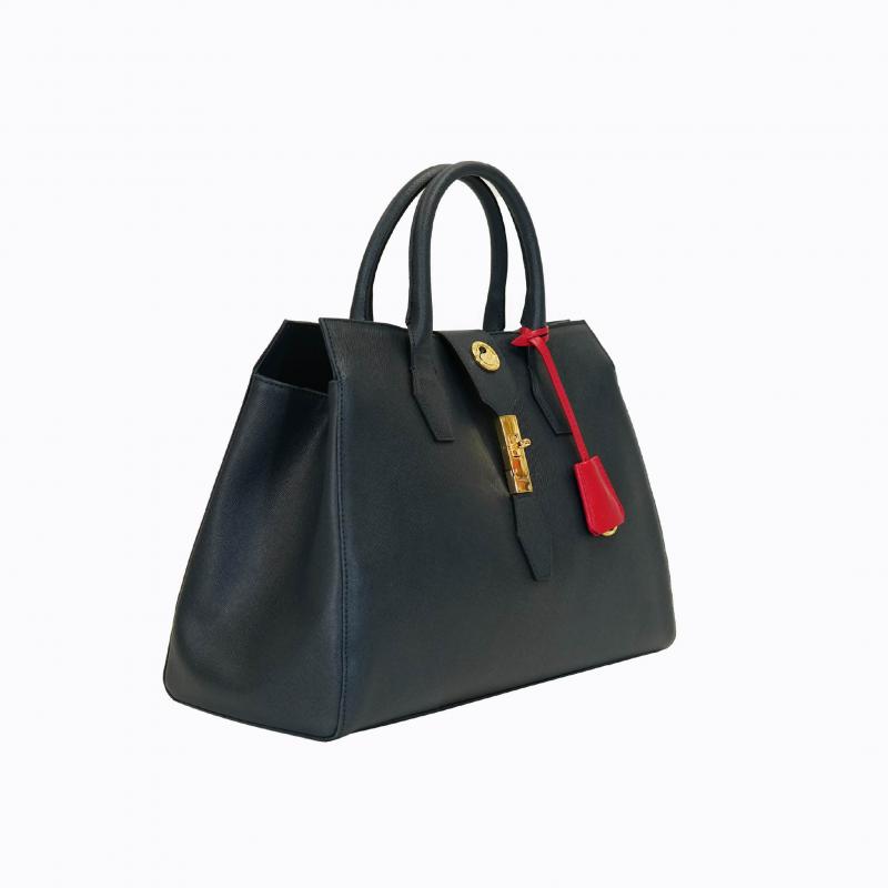 Cleo Cabas Handbag - Midnight Saffiano thumbnail 3