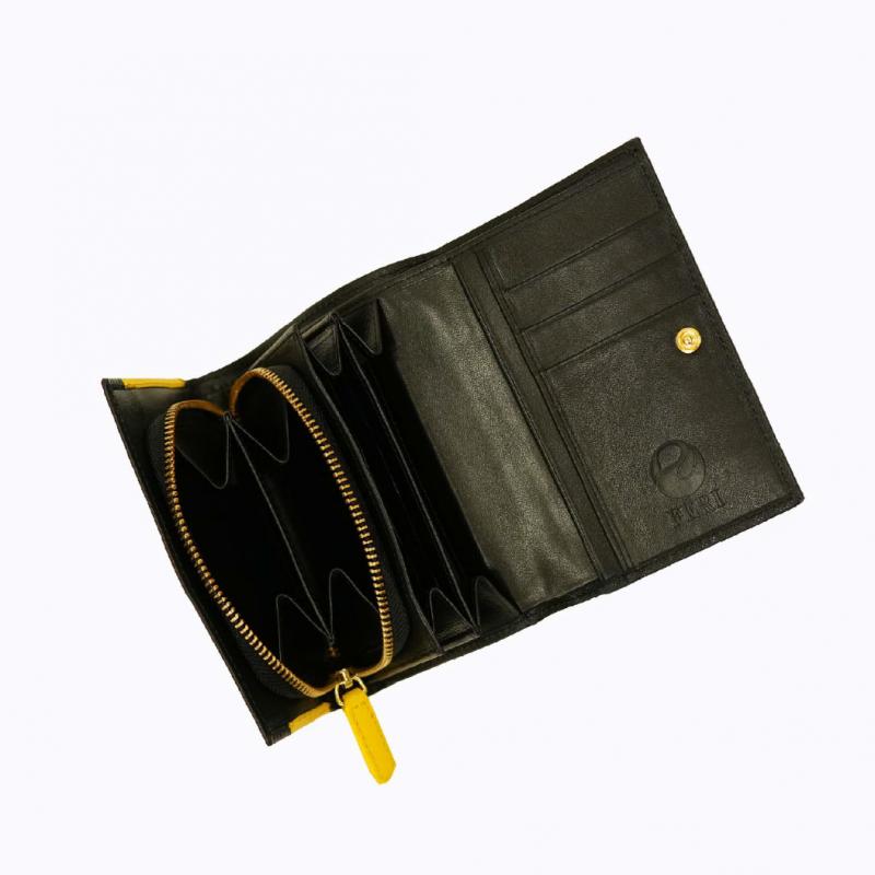 Cleo Trifold Wallet - Black Saffiano thumbnail 4