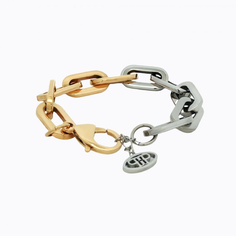 Intertwined Elegance Link Bracelet - Gold/Silver thumbnail 3