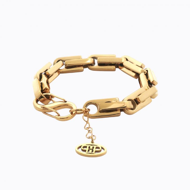 Volume & Vibe Paperclip Bracelet - Gold thumbnail 3