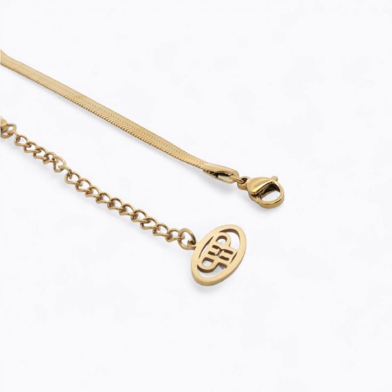 Flutter & Bow Collar Necklace - Gold thumbnail 5
