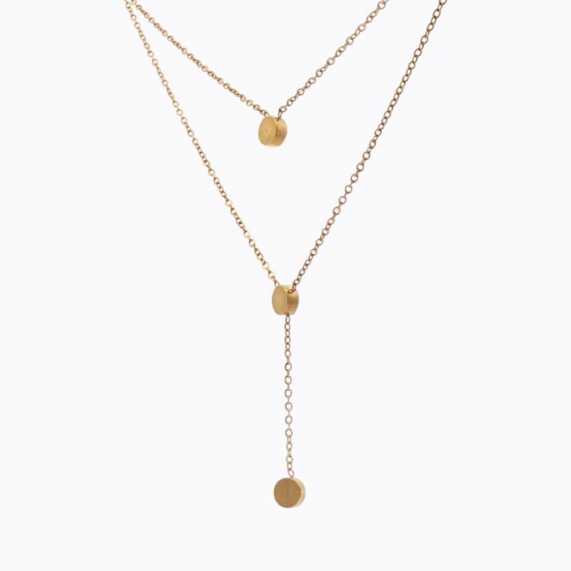 Luxe Minimalism Y-Necklace - Gold thumbnail 3
