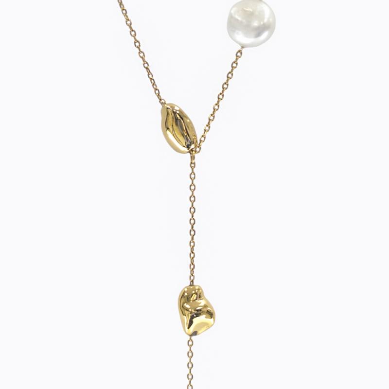Lustrous Treasures Nugget Necklace - Gold thumbnail 3