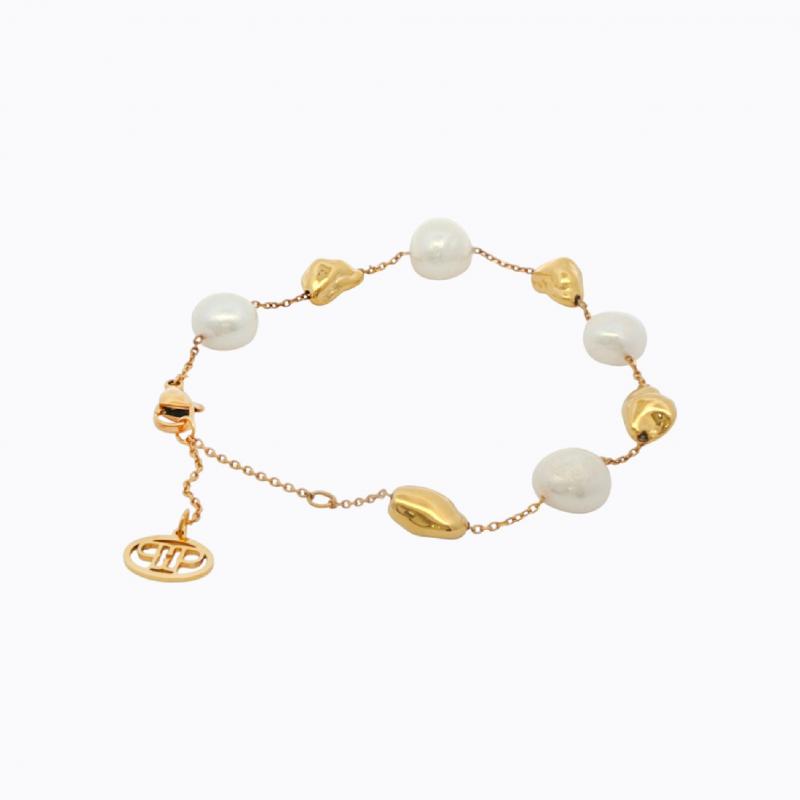 Lustrous Treasures Nugget Bracelet - Gold thumbnail 3