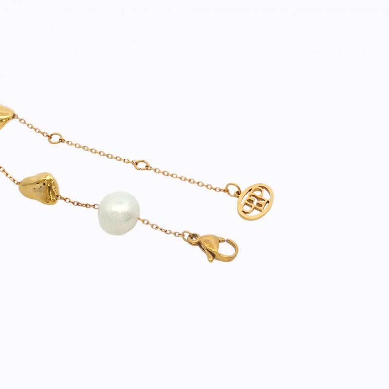 Lustrous Treasures Nugget Bracelet - Gold thumbnail 4