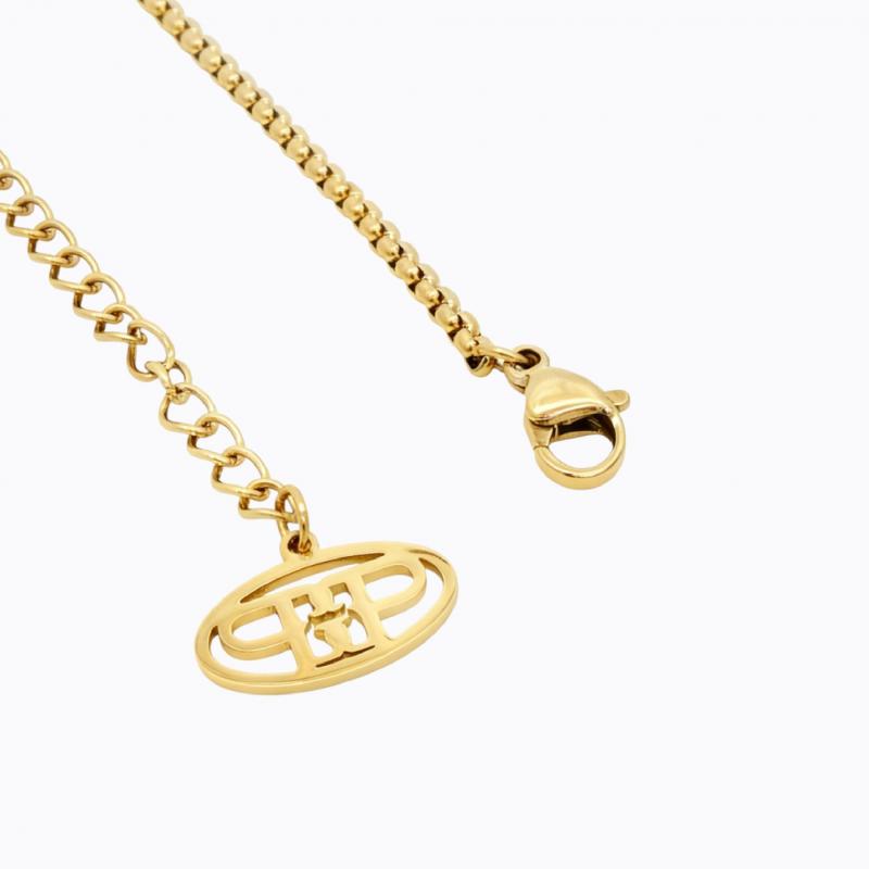 Heritage Amor Chevron Necklace - Gold thumbnail 4