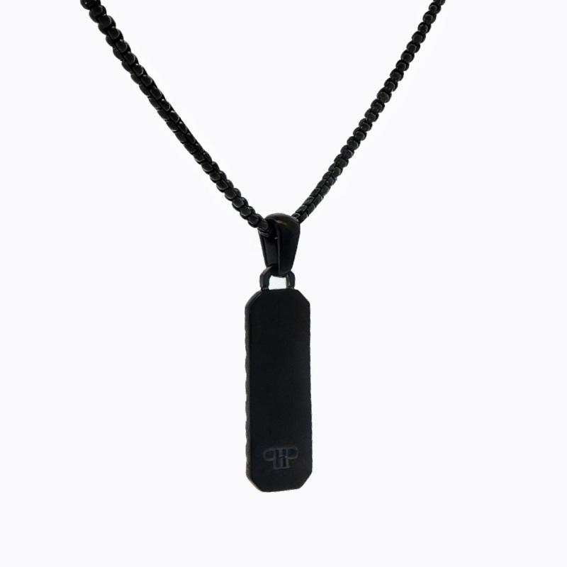 Heritage Amor Chevron Necklace - Black/Rose Gold thumbnail 3
