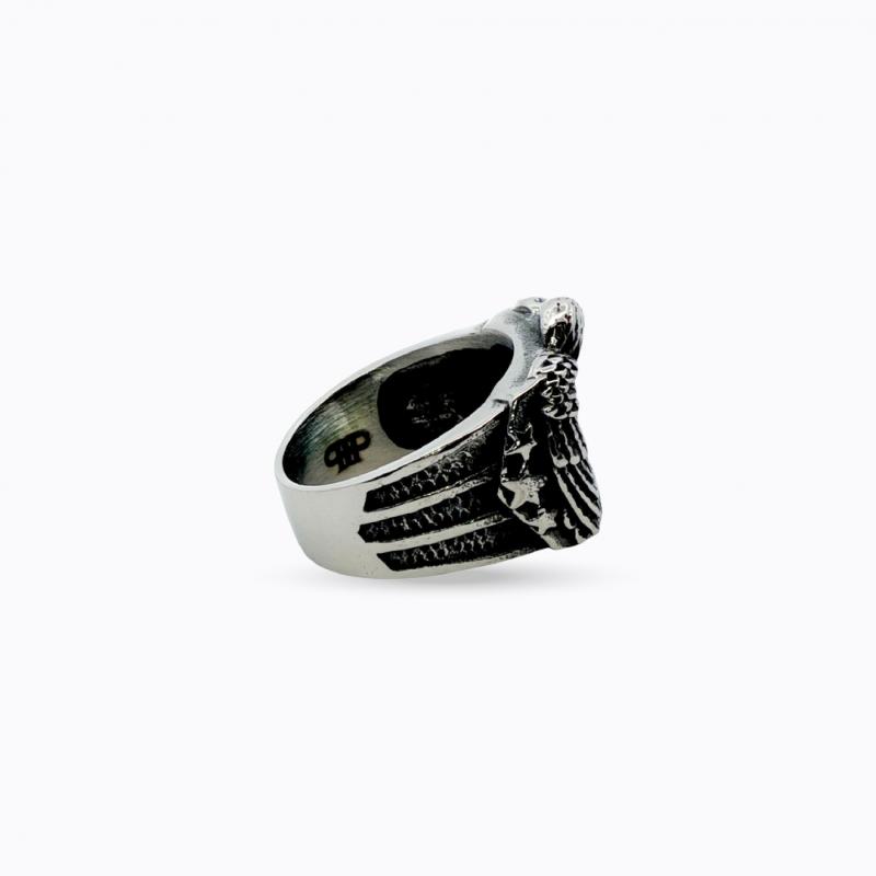 Fearless Adornments Biker Ring - Silver thumbnail 3