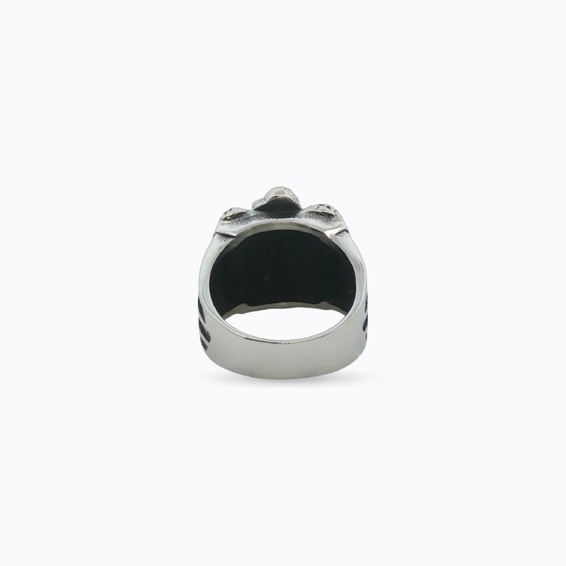 Fearless Adornments Biker Ring - Silver thumbnail 4