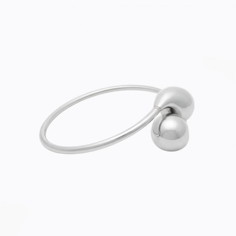 Artistry In Motion Flow Bangle - Silver thumbnail 3