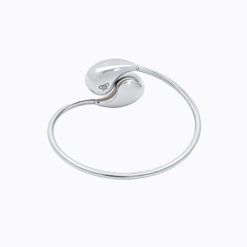 Artistry In Motion Flow Bangle - Silver thumbnail 4