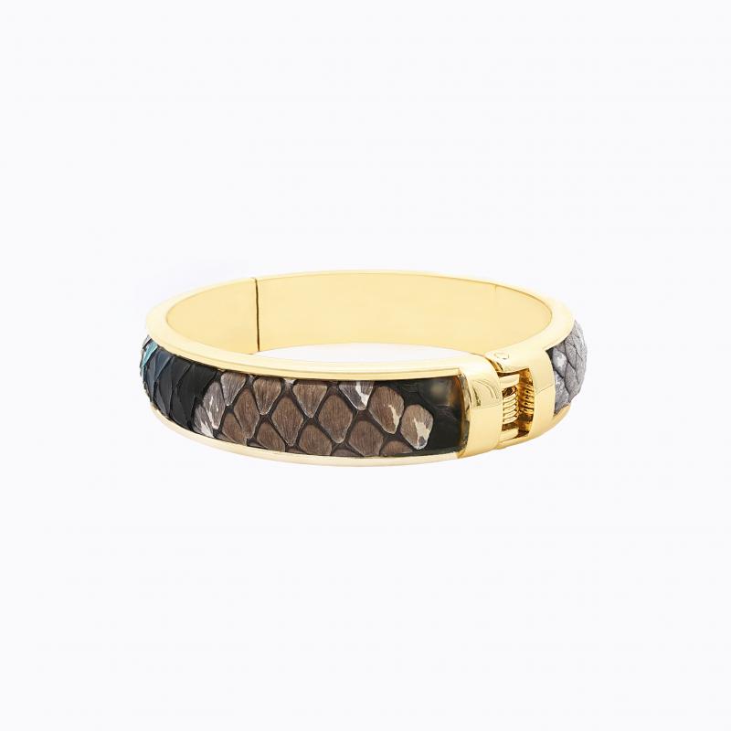 Exotic Python Bangle - Blue / Multi Color thumbnail 3