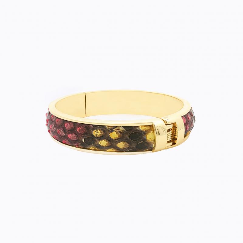Exotic Python Bangle - Red / Multi Color thumbnail 3