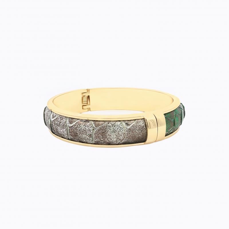 Exotic Python Bangle - Elf Green / Gray thumbnail 3