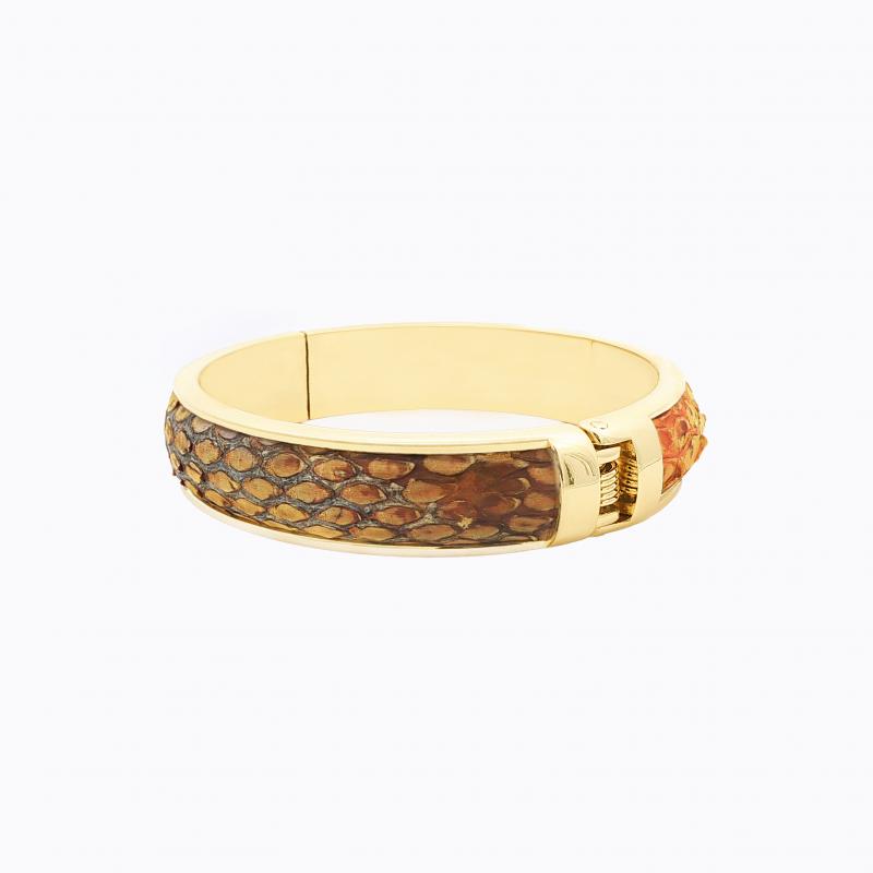 Exotic Python Bangle - Yellow / Mustard thumbnail 3