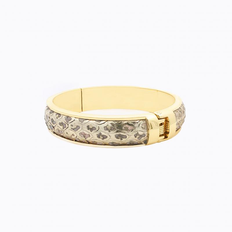 Exotic Python Bangle - Silver / Pearl thumbnail 3