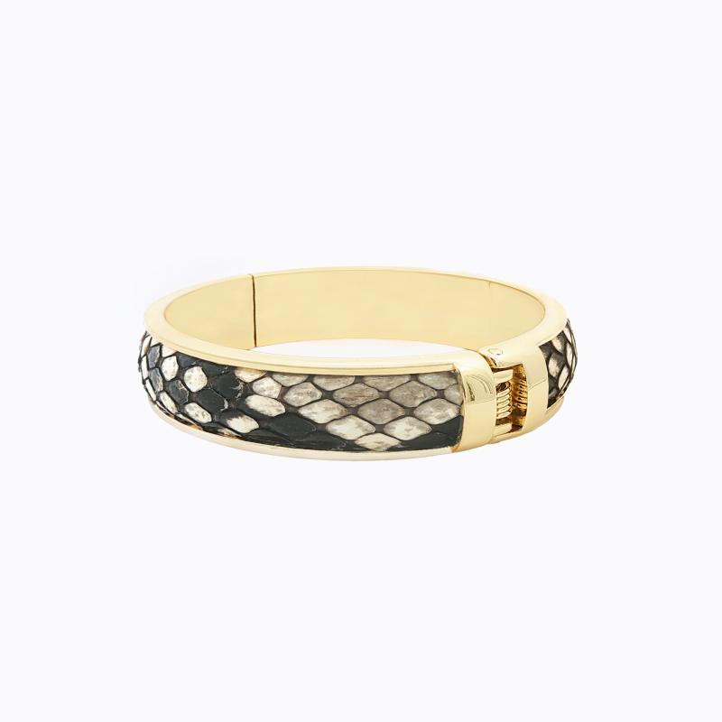 Exotic Python Bangle - Natural Tan / Gray thumbnail 3