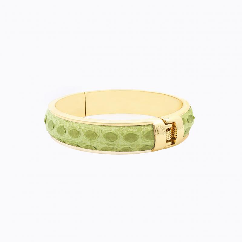 Exotic Python Bangle - Tea Green thumbnail 3