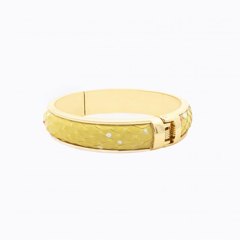 Exotic Python Bangle - Yellow / Orange Red thumbnail 3