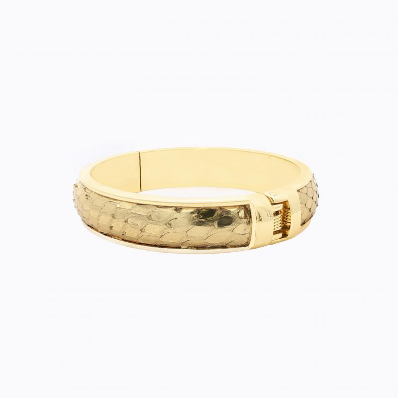 Exotic Python Bangle - Gold thumbnail 3