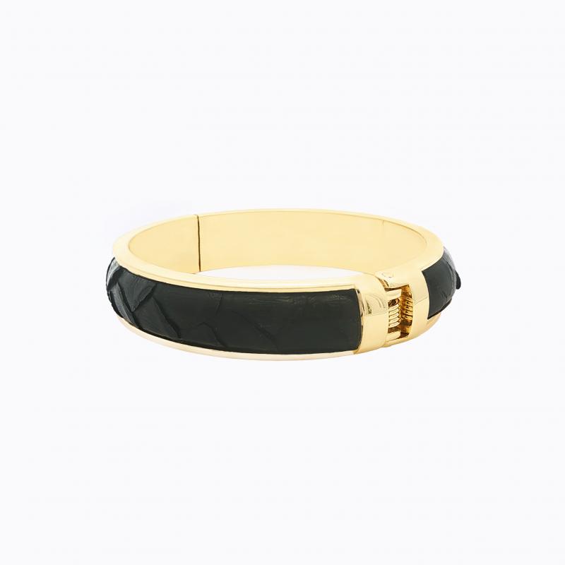 Exotic Python Bangle - Night Black thumbnail 3