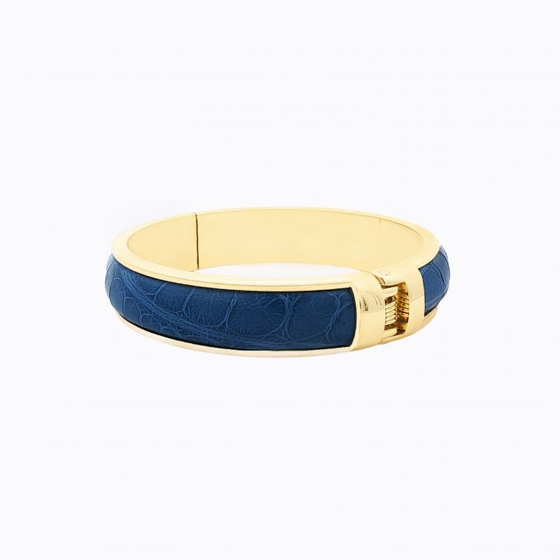Exotic Alligator Bangle - Blue Dress thumbnail 3