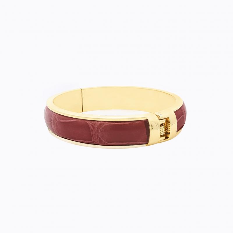 Exotic Alligator Bangle - Dull Purple thumbnail 3