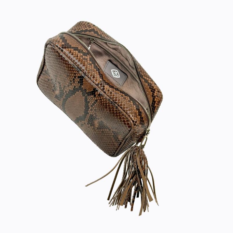 Exotic Python Small Purse - Milk Chocolate thumbnail 4