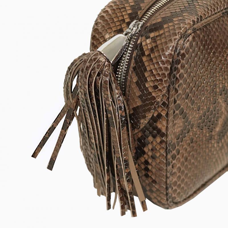 Exotic Python Small Purse - Milk Chocolate thumbnail 5