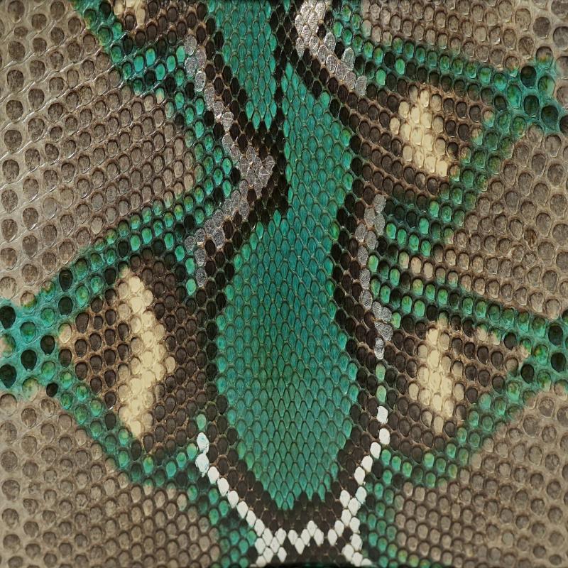 Exotic Python Small Purse - Cactus Green thumbnail 6