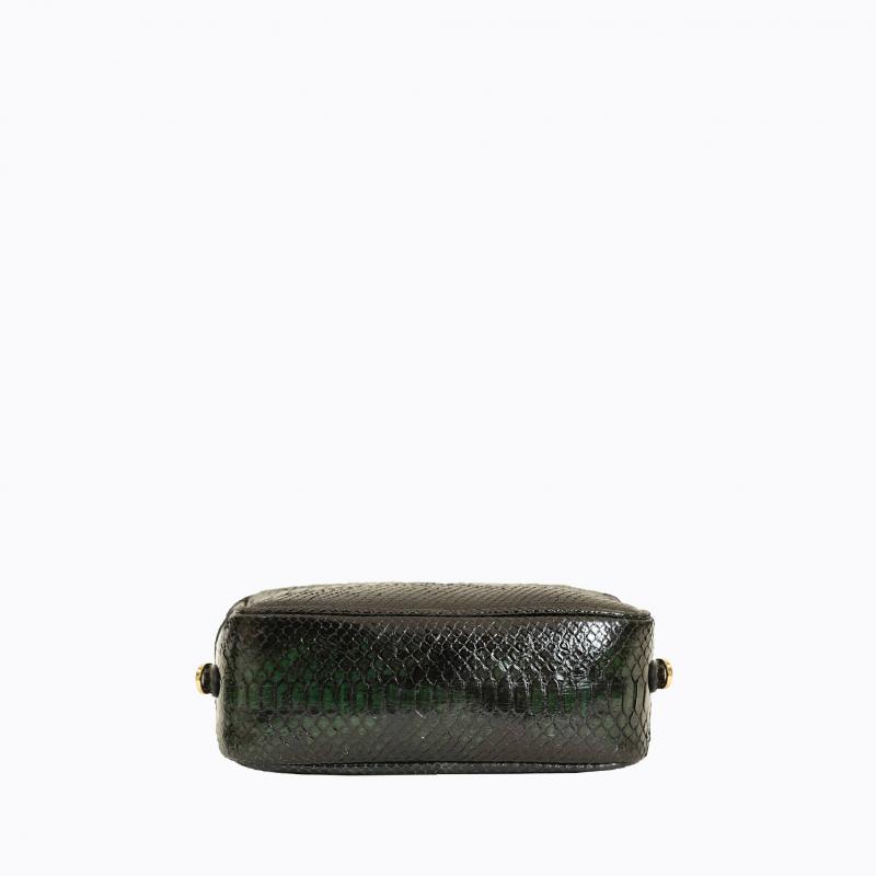 Exotic Python Small Purse - Dark Green thumbnail 10