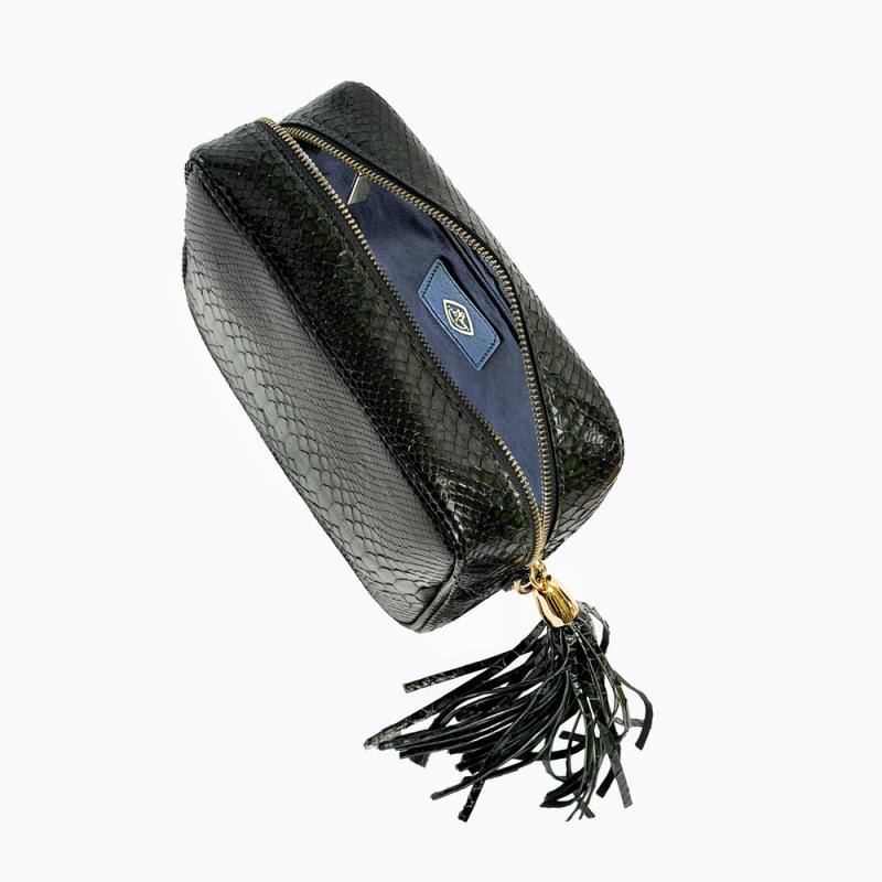 Exotic Python Small Purse - Dark Green thumbnail 5