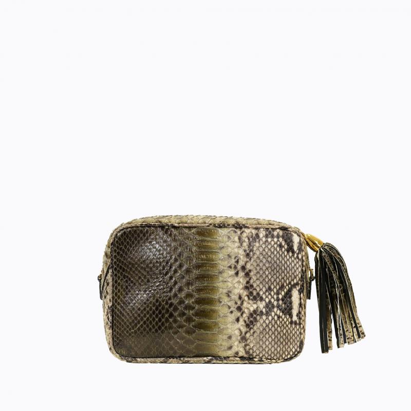Exotic Python Small Purse - Dark Blonde thumbnail 3
