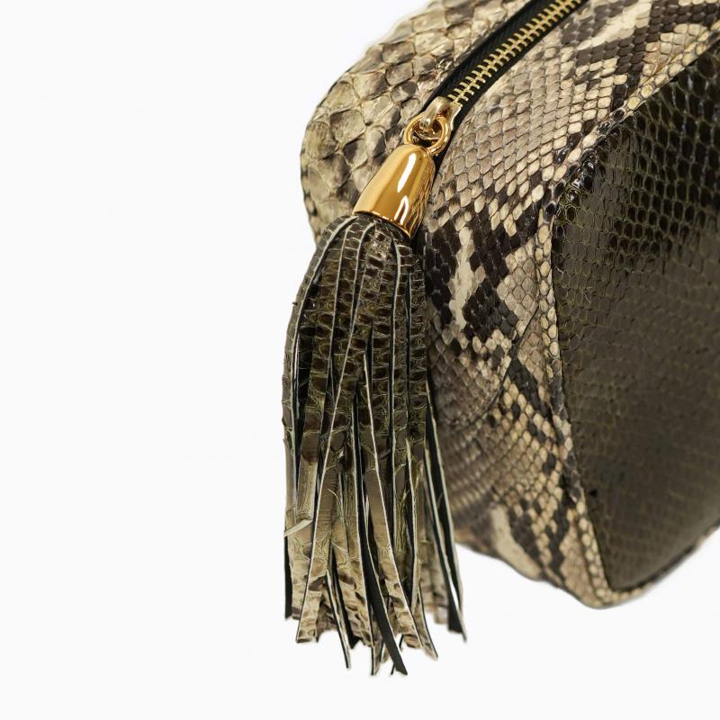 Exotic Python Small Purse - Dark Blonde thumbnail 5