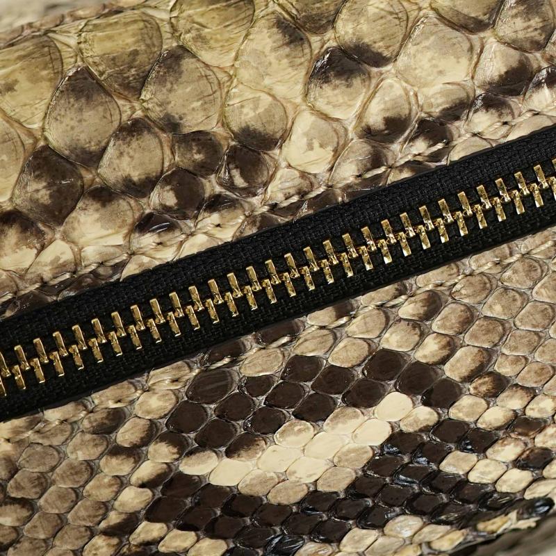 Exotic Python Small Purse - Dark Blonde thumbnail 8