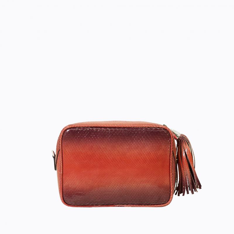 Exotic Python Small Purse - Cherry Red thumbnail 3