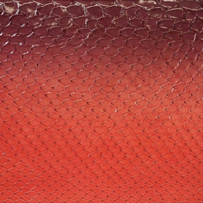 Exotic Python Small Purse - Cherry Red thumbnail 6