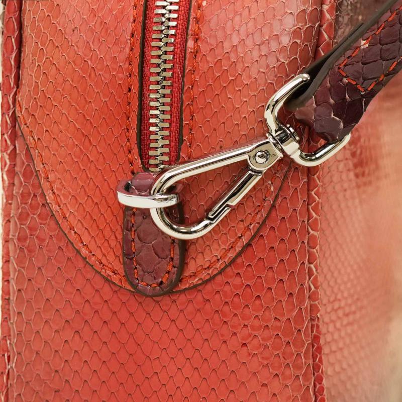 Exotic Python Small Purse - Cherry Red thumbnail 7