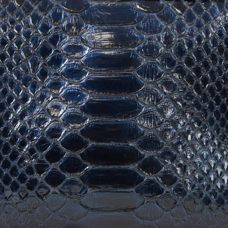 Exotic Python Small Purse - Earth Blue thumbnail 6