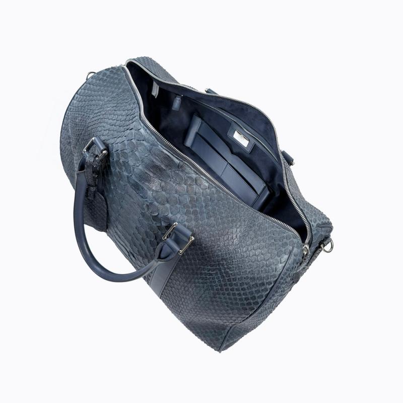 Exotic Python Duffle Bag - Dark Slate thumbnail 5