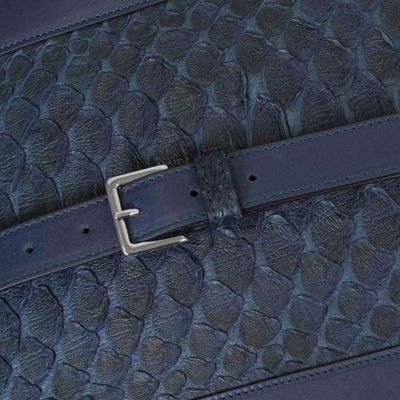 Exotic Python Duffle Bag - Dark Slate thumbnail 7