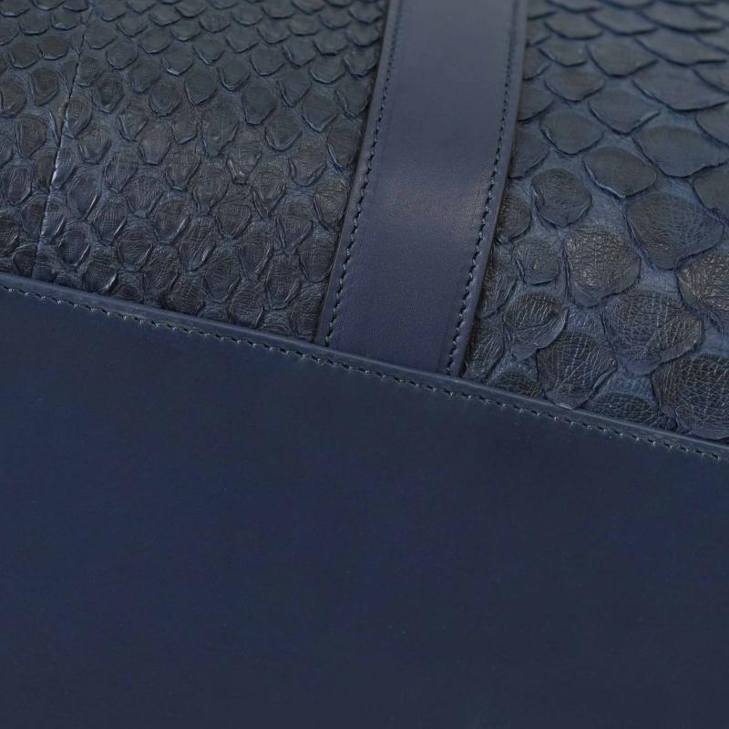 Exotic Python Duffle Bag - Dark Slate thumbnail 9
