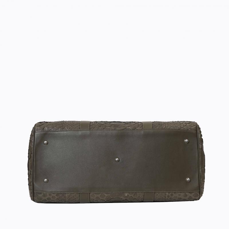 Exotic Python Duffle Bag - Dark Olive thumbnail 10
